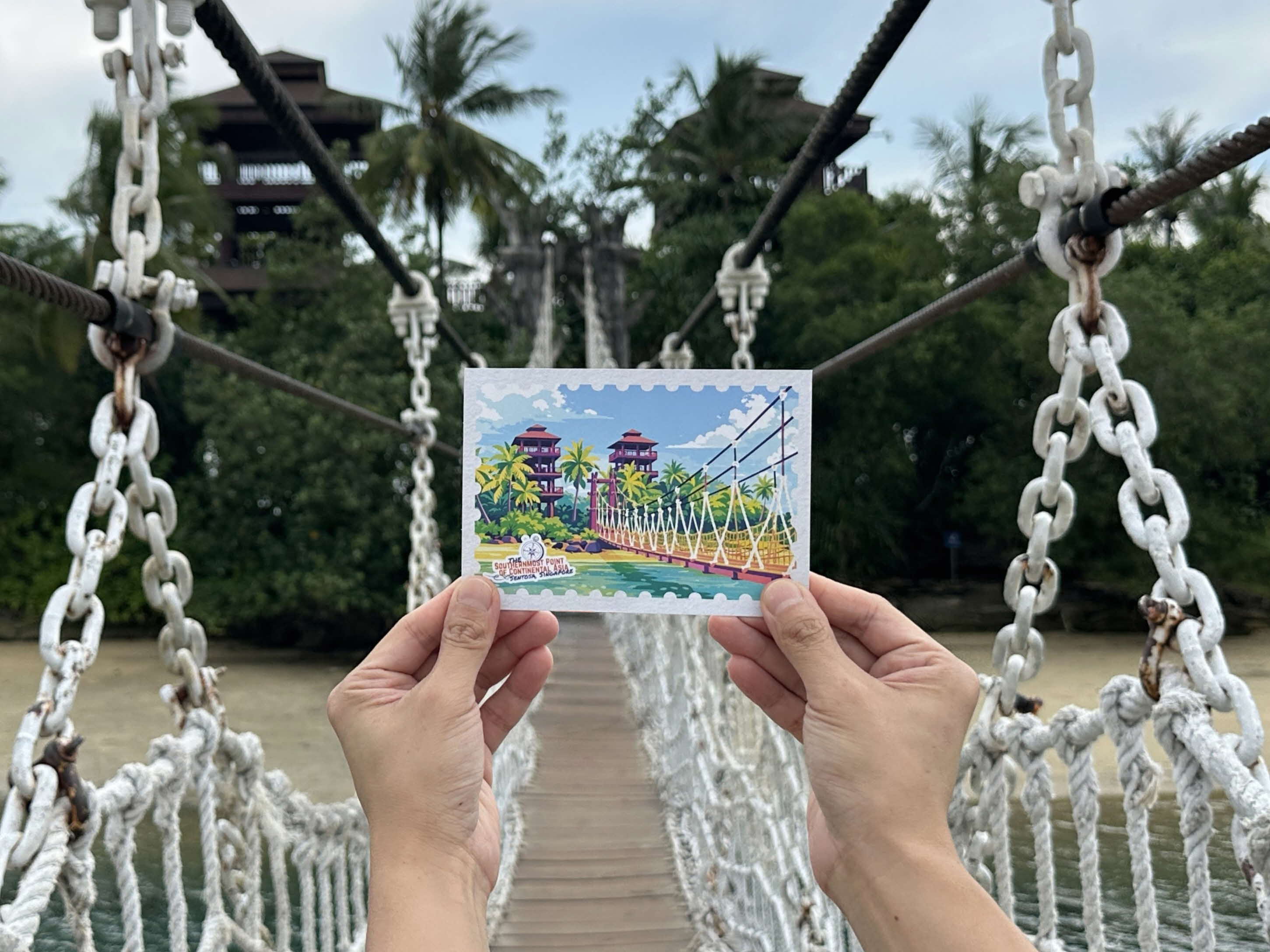 A picture-perfect moment taken at Sentosa’s Southernmost Point of Continental Asia